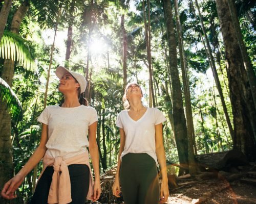 hinterland-women-on-walking-trail-under-trees